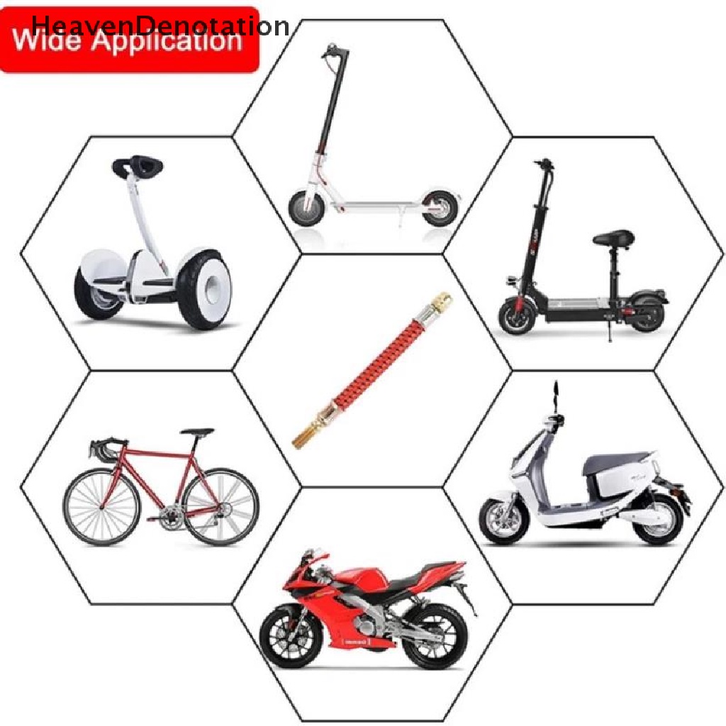 [HeavenDenotation] Adaptor Ekstensi Klep Ban Untuk Pompa Skuter Elektrik M365 Dipanjangkan Inflator HDV