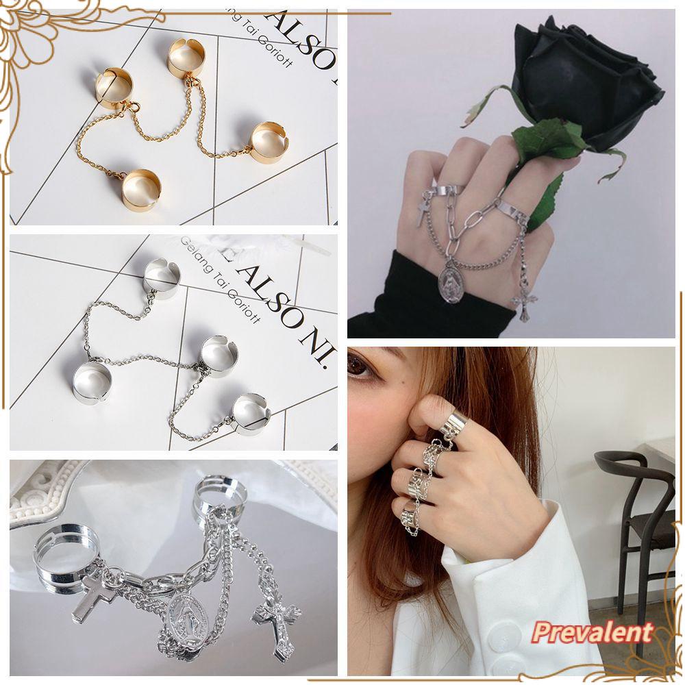 Preva Punk Cincin Fashion Adjustable Alloy Salib Virgin Mary Pendant