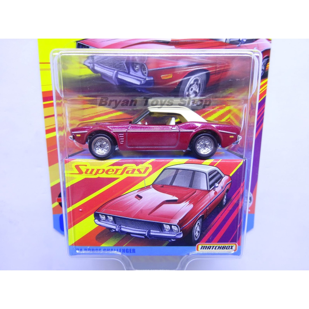 Matchbox Superfast 74 Dodge Challenger Merah