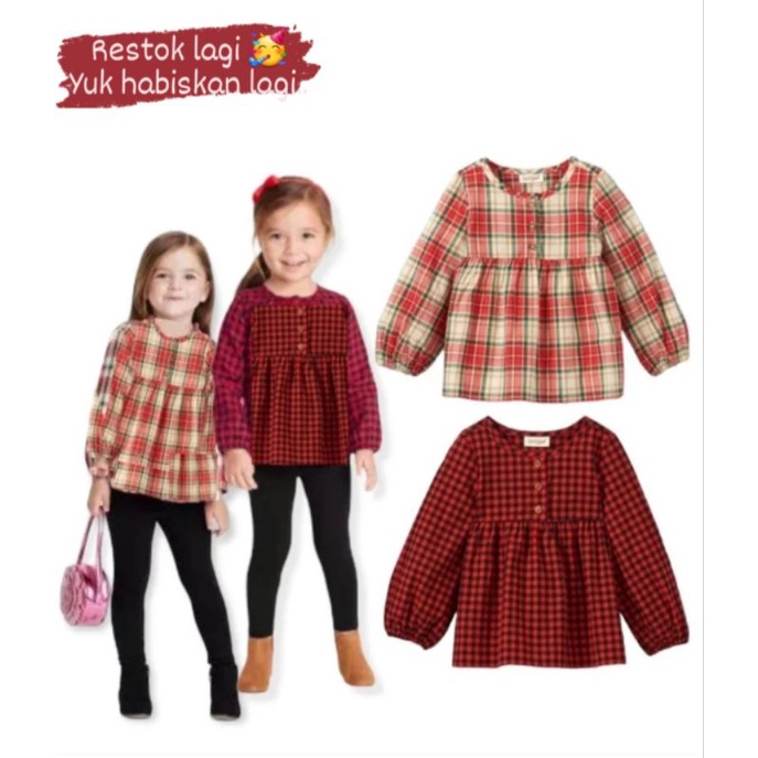 Blouse kemeja anak Cat&Jack
