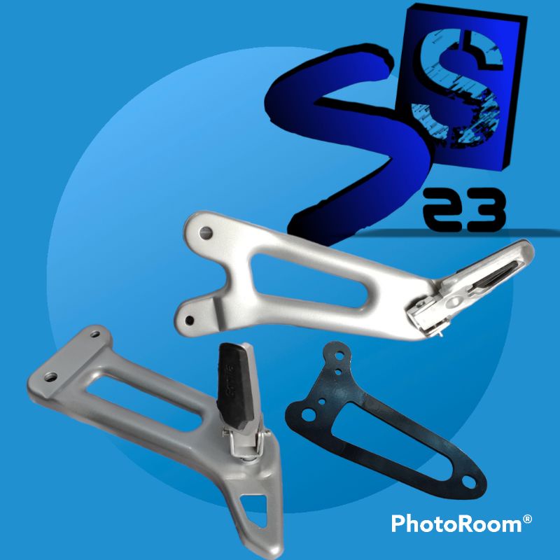 power dudukan postep footstep belakang Yamaha RX king new 2008 set pangkon knalpot dan postep Ducati