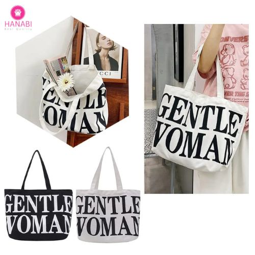 HANABI-tas totebag tas premium GENTLE WOMAN tas wanita tas jalanjalan tas korea