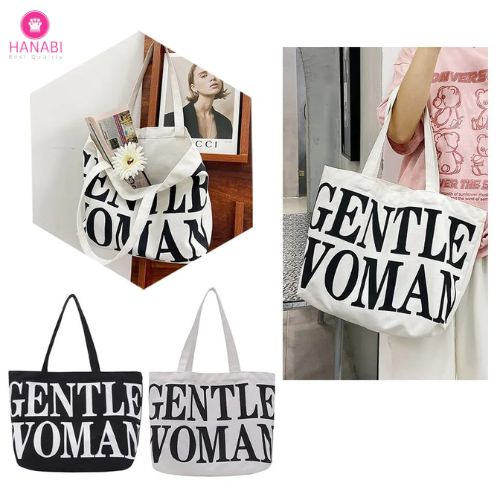 HANABI-tas totebag tas premium GENTLE WOMAN tas wanita tas jalanjalan tas korea