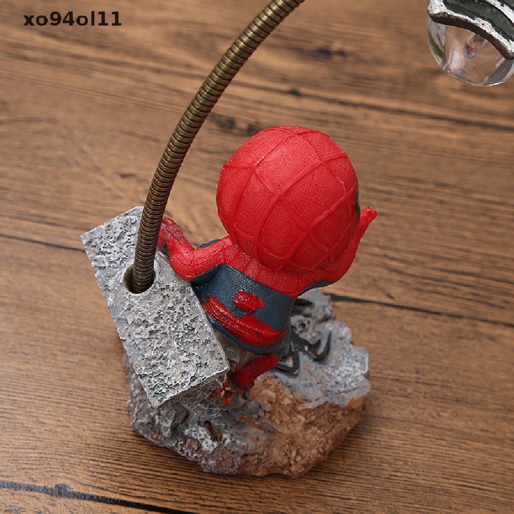 Xo Spiderman Anime Kartun Figure Boneka Anak Super Hero Spider Man Lampu Malam Mainan Anak Hadiah Dekorasi Rumah Hiasan OL