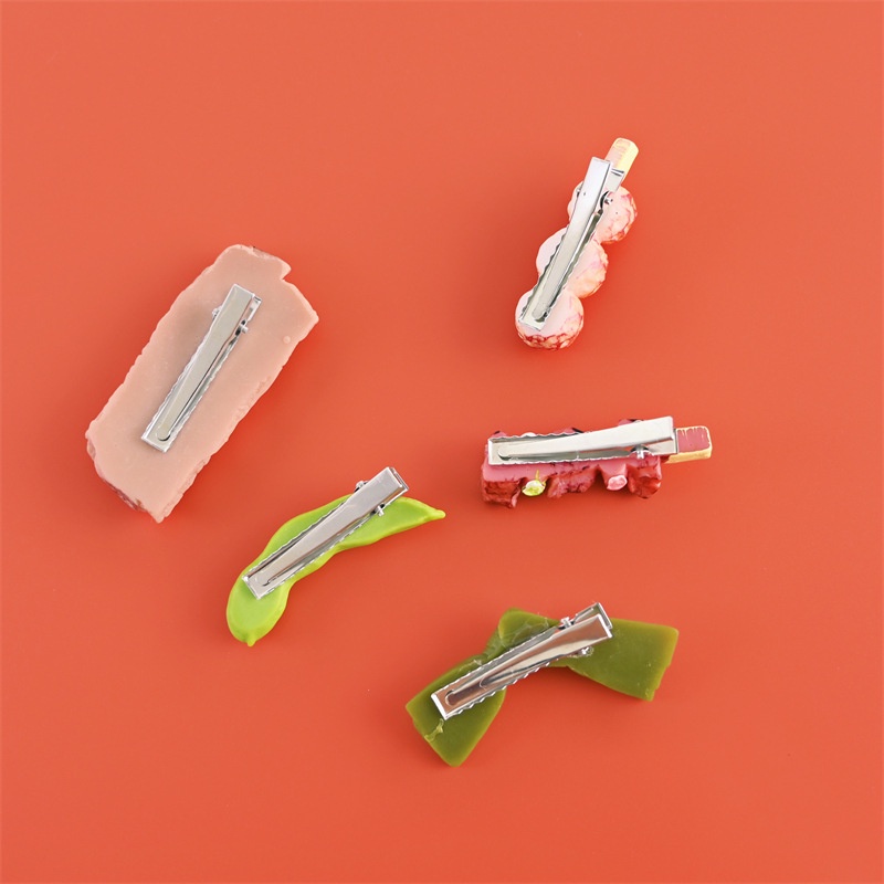[Harga Grosir] [Feature] Simulation Food Fun Hair Clip / Girls Cute Little Comb Hairpin Hairpin / Funny Simulation Cute Rice Grain Hair Pins / Hairgrips / Holder / Hair Accessories