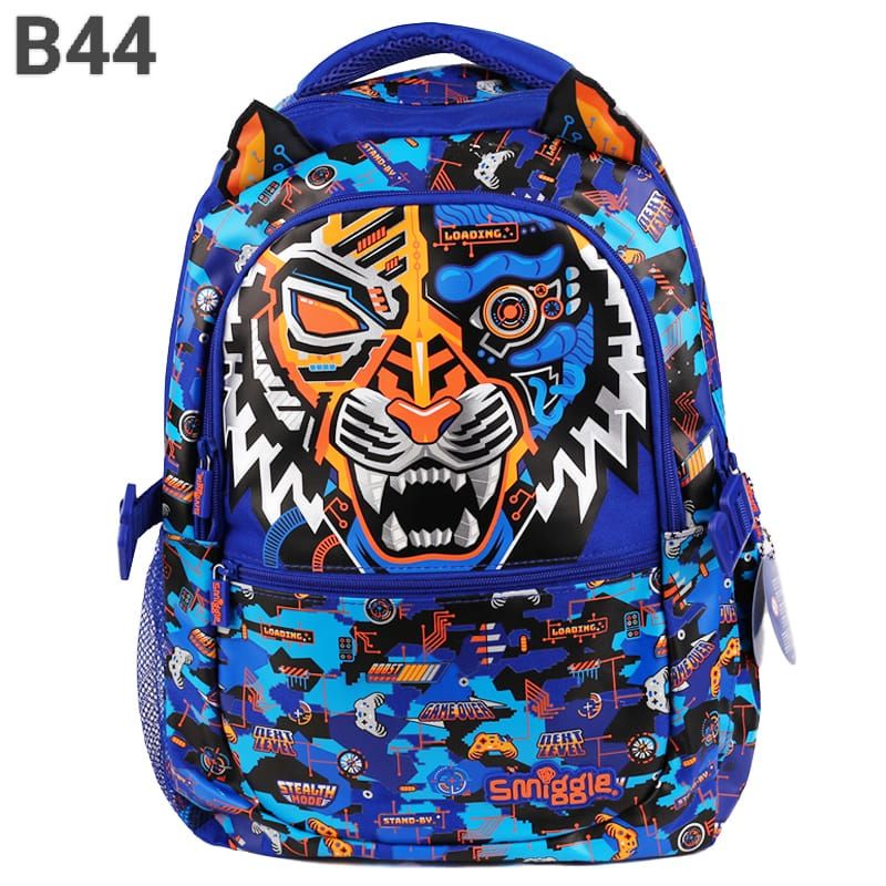 Tas Smiggle Tiger Blue / Tas Ransel Smiggle (B44)