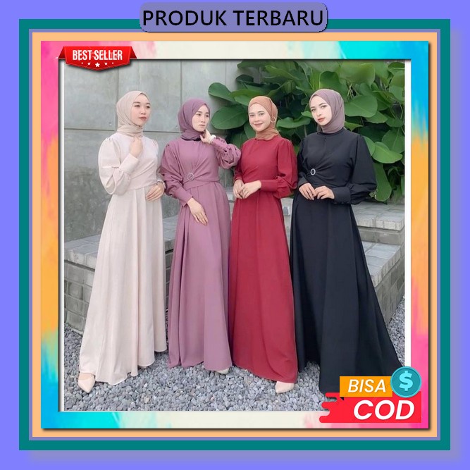 Baju Gamis Terbaru 2023 / Gamis Ethica Ayumi 291 / Ayumi 291 / Gamis Simple Elegan / Gamis Modern / 