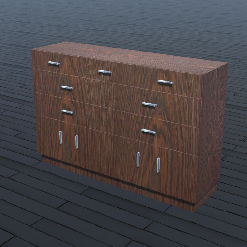 Bufet TV Minimalis Laci dan Lemari Jati Jepara