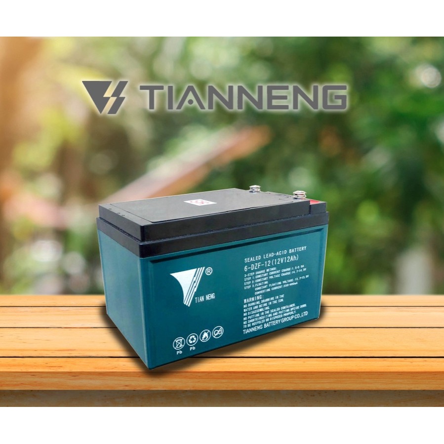 BATTERY/ACCU TIANNENG 12V 12AH 6-DZF-12 HARGA/PCS