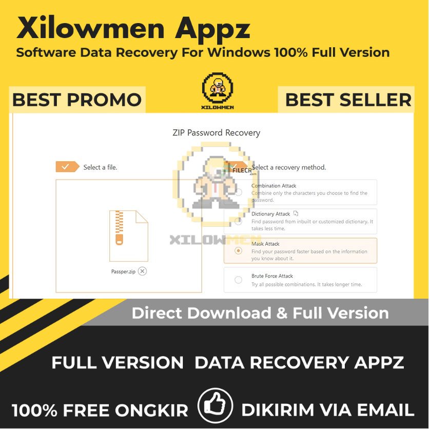 [Full Version] Passper for ZIP Pro Lifetime Data Recovery WIN OS - Software pemulihan password untuk file ZIP
