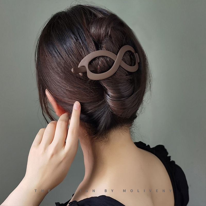 Frosted Hair Clip Fashion Korea 8-line Jepit Rambut Ekor Kuda Coil Gesper Rambut Hiasan Kepala