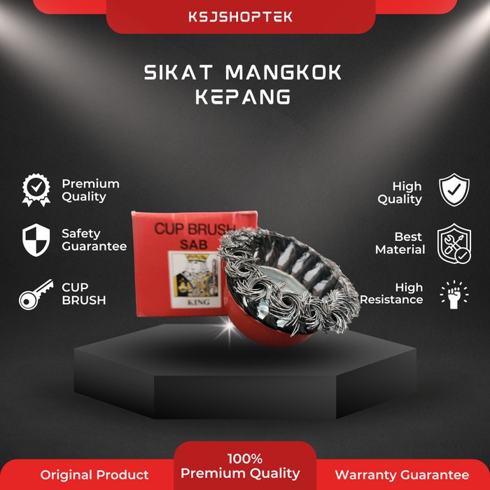 SIKAT MANGKOK KEPANG 3 INCH CUP BRUSH TWIST