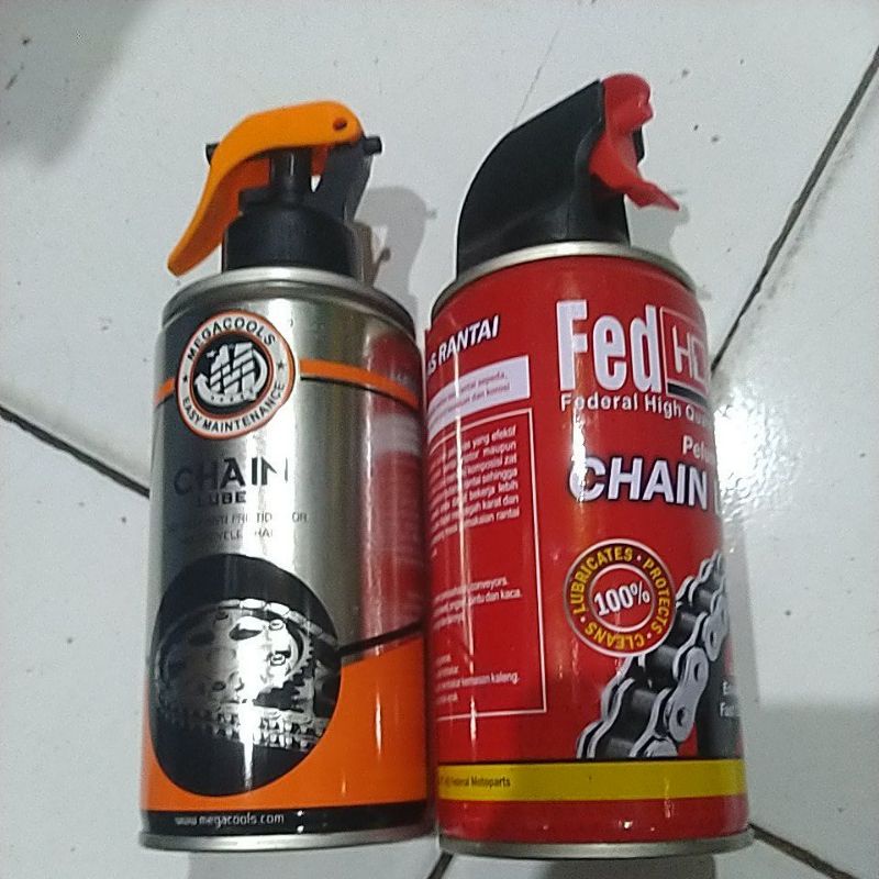 Pelumas Rantai Sepeda & Motor / Minyak Rantai  / Clain Lube merk MEGACOOLS atau VERMONT