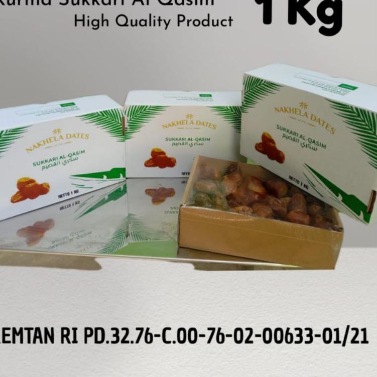 

♛ 1 Kg Kurma sukkari Al-Qasim Sukari NAKHELA DATES ➻