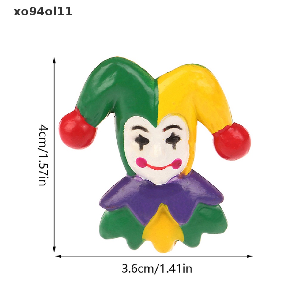 Xo 1Pc 1: 12rumah Boneka Miniatur Model Badut Desktop Ornamen Lanskap Mikro Home Living Scene Decor Mainan Aksesoris Rumah Boneka OL