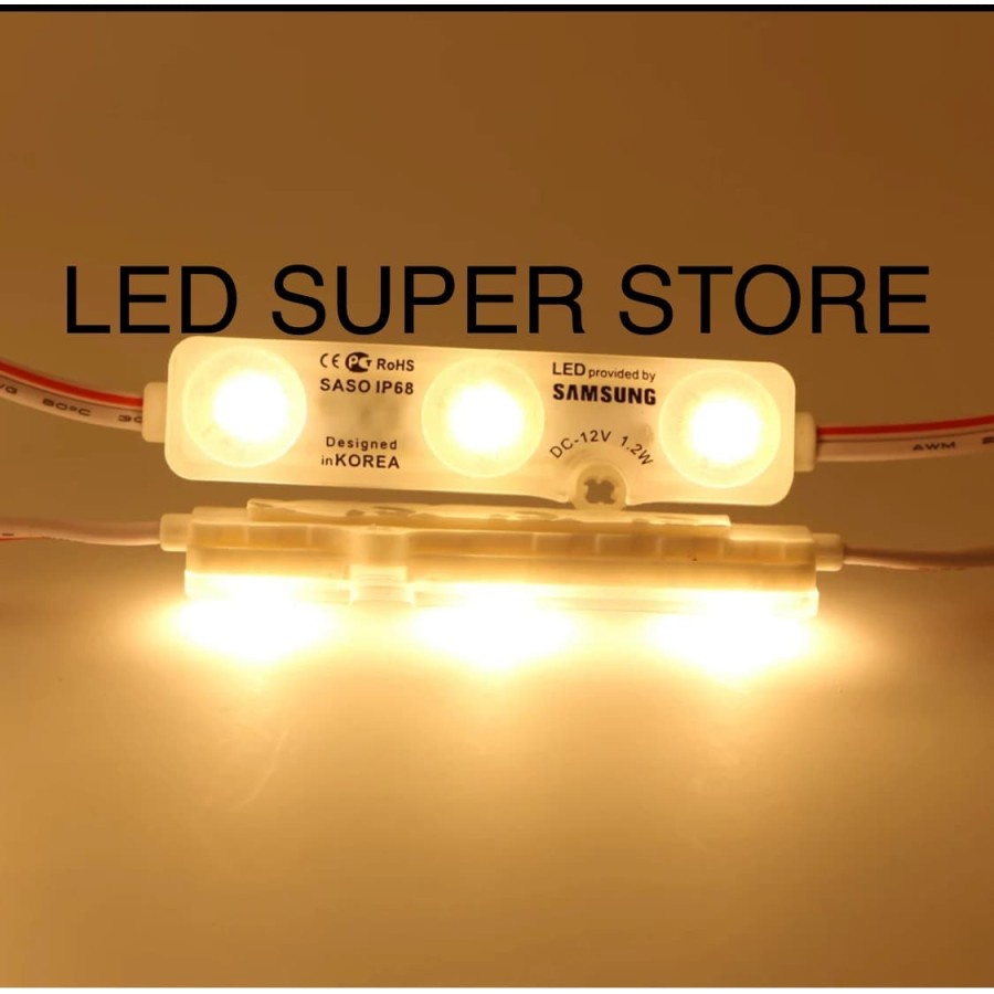 [100pc] LED Modul 5630 3 LED SAMSUNG Saso dof - Lensa tipe 6618 1.5w IP68