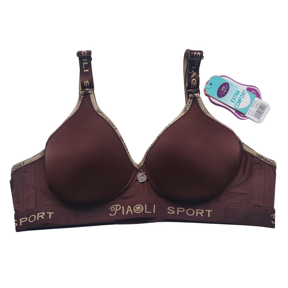 Bra PIAOLI SPORT 0101 SPORT Uk 36 - 42 Kait 3 Busa Push Up Non Kawat TOKO KEANULOVA