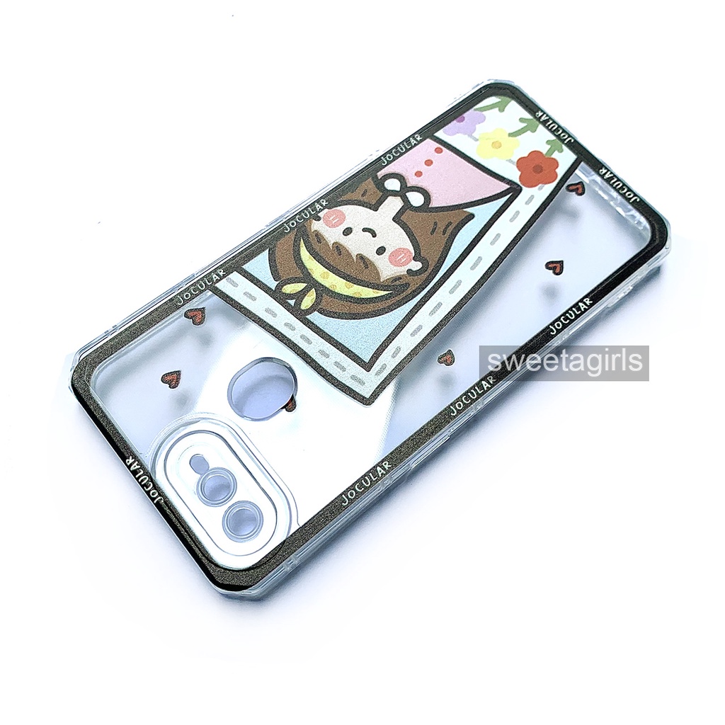 Softcase Transparan Korean Cute untuk  Oppo A5s - A12 - A7 - A11K ( Sama ) - Sweetacase.id - Casing Lucu - Kesing Cewek - Casing Lembut - Case Bening - Lucu - Gemoy