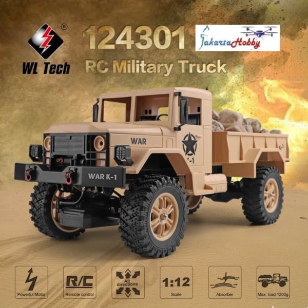 

Unik Wltoys 124301 1/12 2.4G 4WD 45cm 390 Bruhed Rc Car 1.2kg Load Off-road Diskon