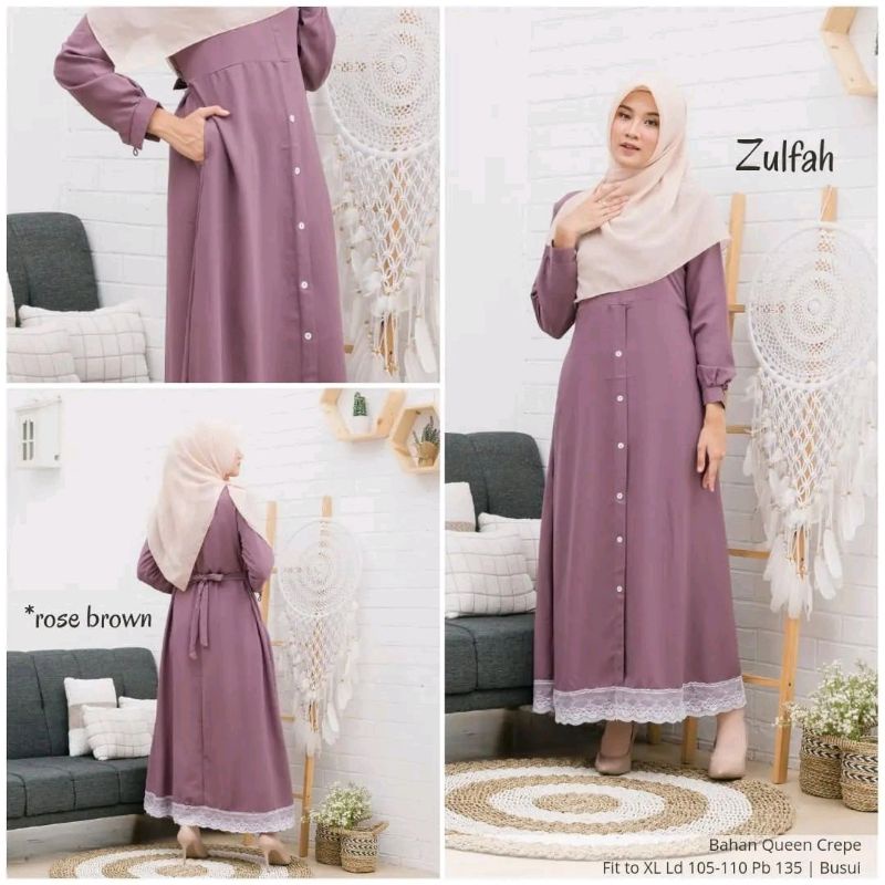 Zulfa Dress / Gamis Zulfa / Gamis Renda