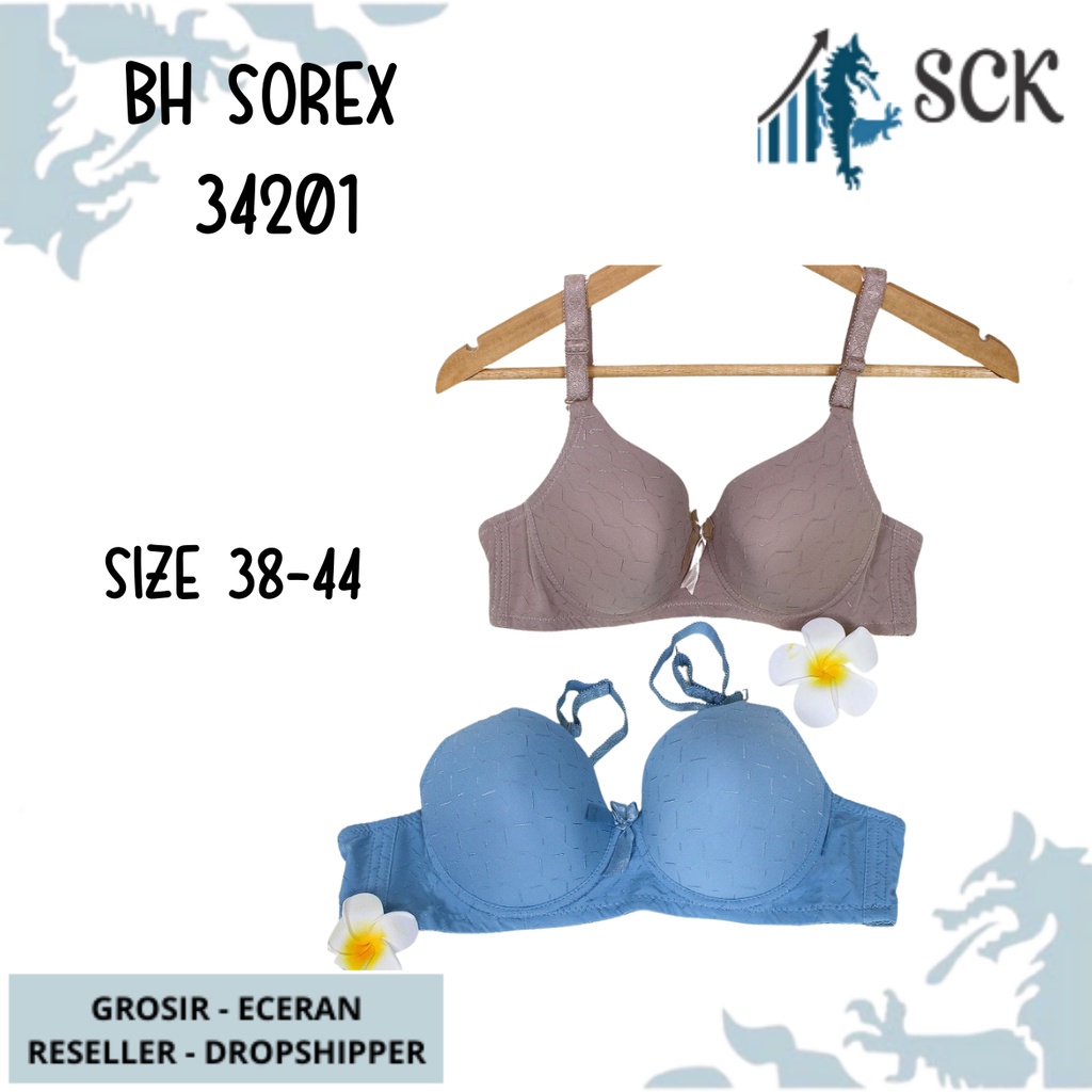 BH SOREX 34201 Kawat Busa Tipis Polos / Pakaian Dalam Wanita - sckmenwear GROSIR