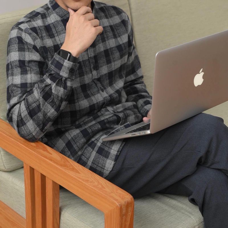 Longline Moslem Shirt (New Flannel Series) by Moslem Epic / Size XL Prewash Only