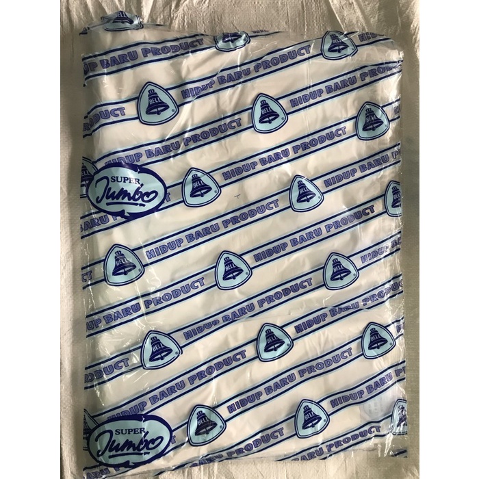 

[[JNT COD]] Plastik Kresek Super Jumbo Bell 04 x 50 x 75 ( Bell Super Jumbo ) - Putih