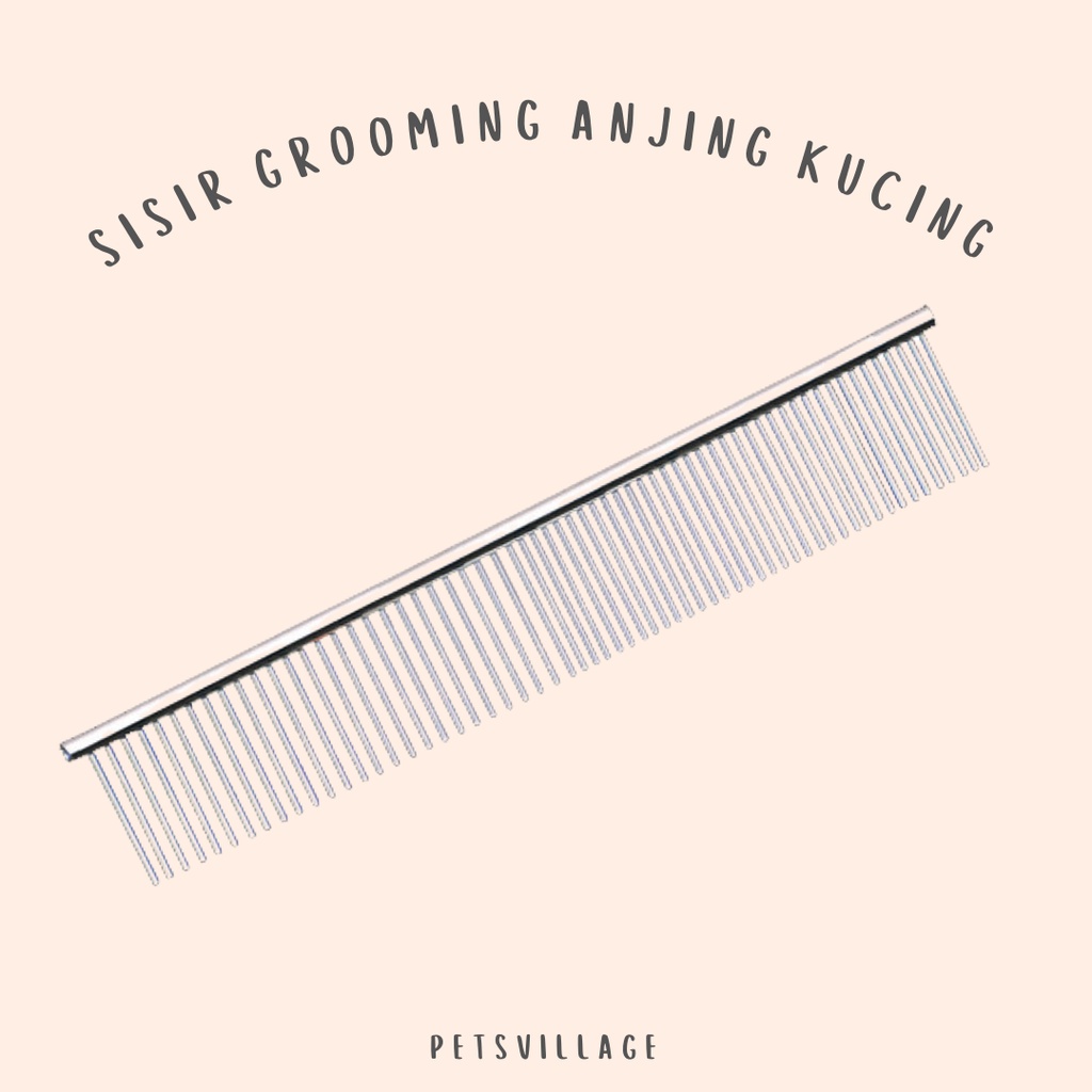 SISIR GROOMING UNTUK ANJING AND KUCING STAINLESS STEEL