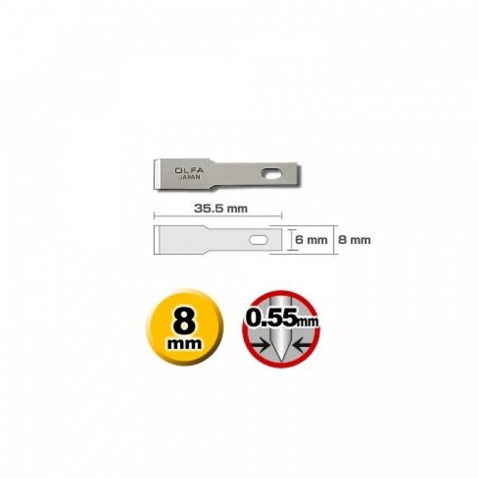 

Spare blade for Art Knife Pro Olfa KB4-F/5 Spare Chisel Blade Cutter