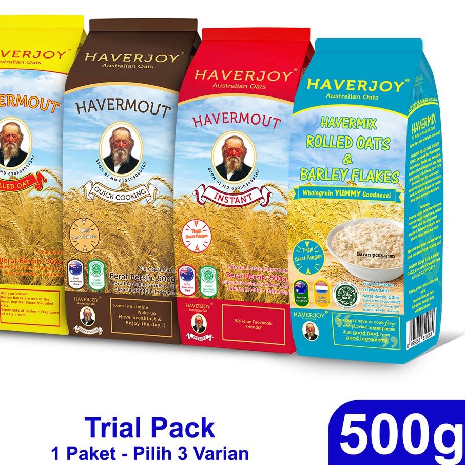 

☞ Haverjoy Trial Pack Bundle All Varian 500g - 3 Pcs ◄