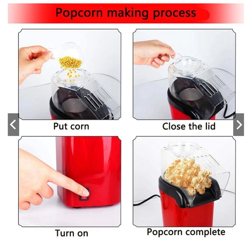 Mesin popcorn elektrik maker hot air corn machine popcorn maker terlaris