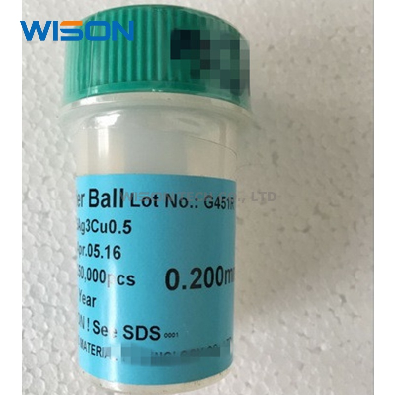 Sac305 BGA Solder Ball 0.2mm 0.25mm 0.3mm 0.35mm 0.4mm 0.45mm 0.5mm 0.889MM 0.55mm 0.6mm 0.65mm 0.76mm Kit Reballing