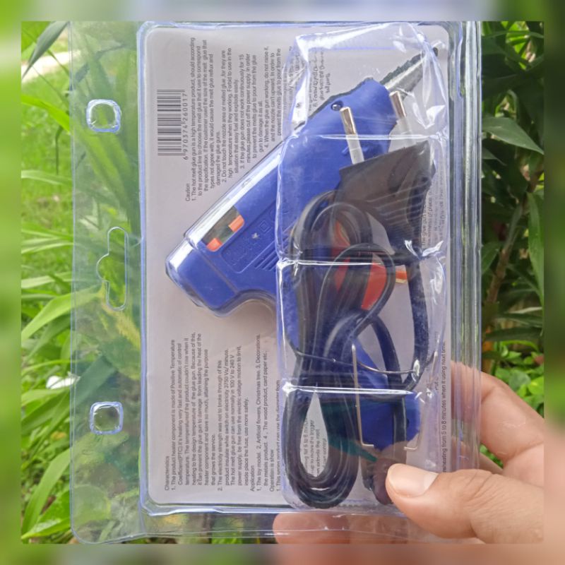 Lem Tembak / Hot Melt Glue Gun 20 watt ( Switch On Off ) 20W Saklar Alat Pistol Kerajinan Tangan