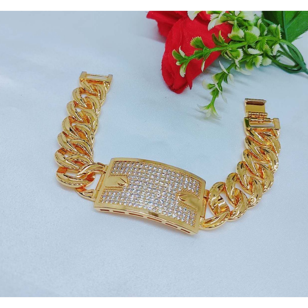 Gelang Xuping Permata Lapis Emas Perhisan Fashion H24