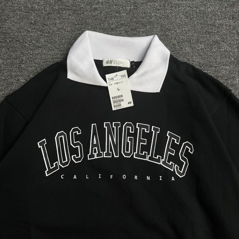 RUGBY SHIRT CREWNECK LOS ANGELES CALIFORNIA FULL TAG