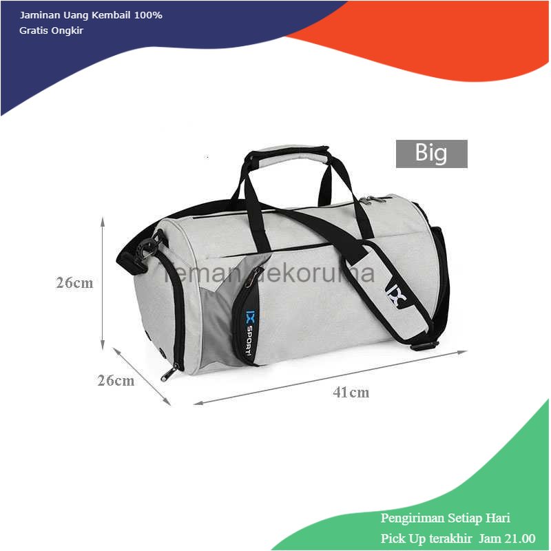 TD - TRV INOXTO Tas Jinjing Selempang Duffel Gym Fashion Travel Bag - 8036A