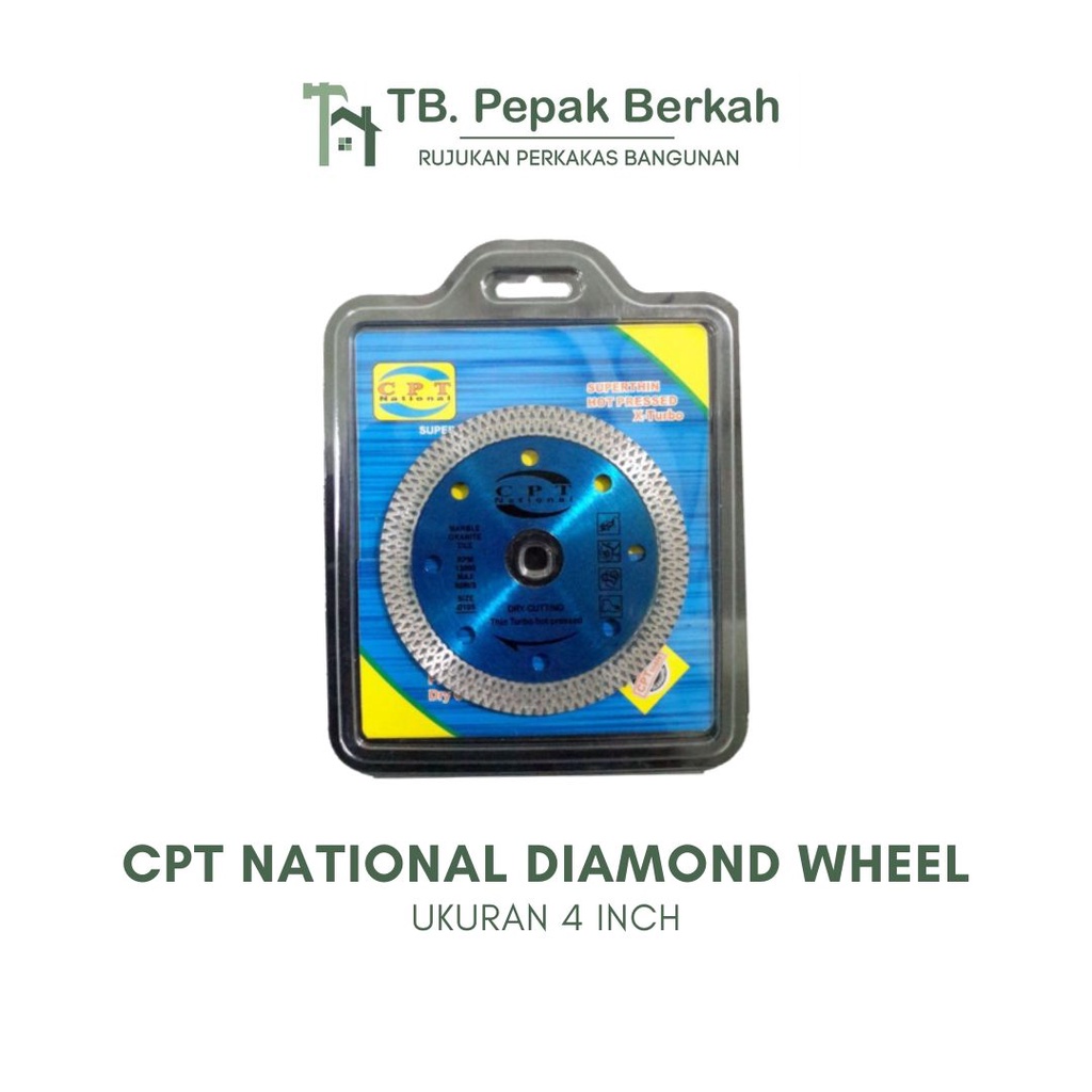Diamond Wheel CPT National Superthin X-Turbo Pisau Potong Granit