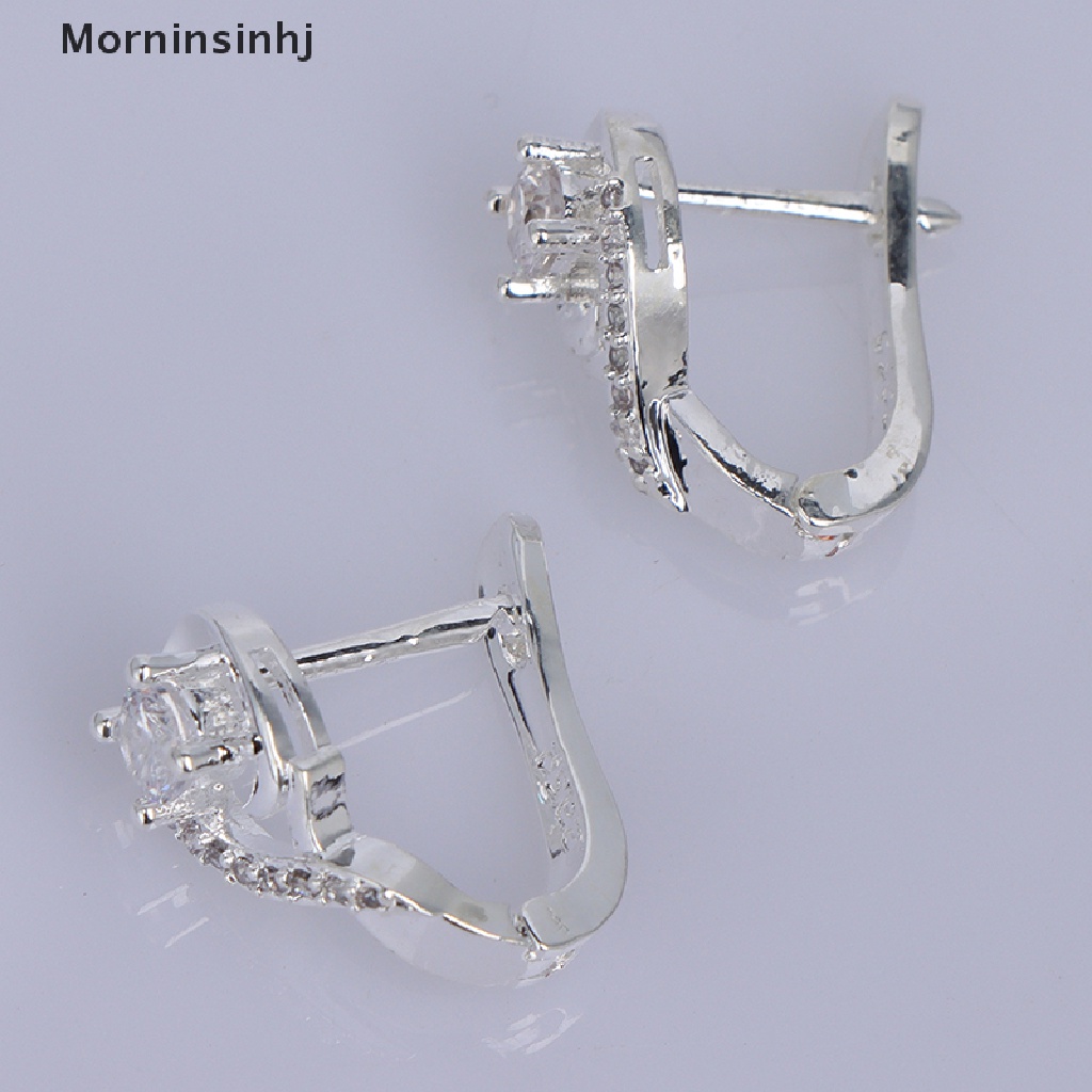 Mornin Anting Penurun Berat Badan Cubic Zirconia Earrings Stimulasi Titik Akupuntur Pembakar Lemak id