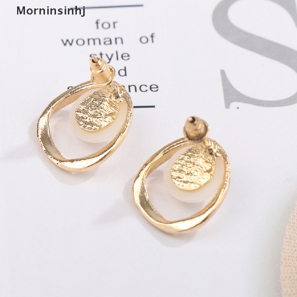 Mornin 1pasang Anting Mutiara Wanita Tidak Teratur Perhiasan Earing Fashion Korea Halus Pearl Woman Earrings Elegan Pearl Earrings id