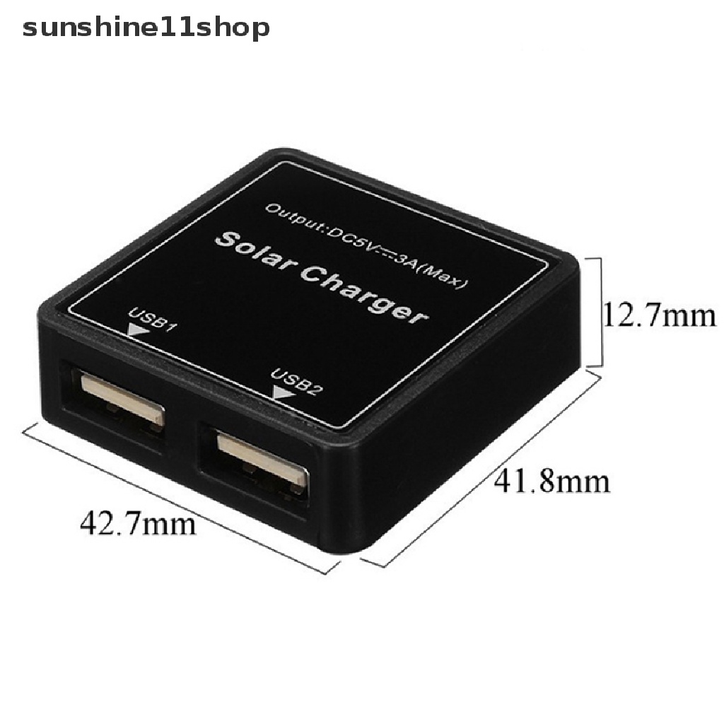 Sho 5V 3A Solar Panel Dual USB Charge Voltage Controller Regulator N