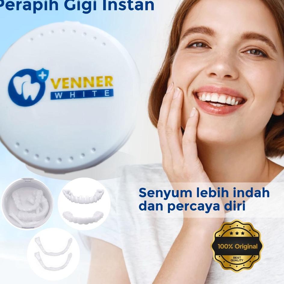 [cod]  Venner White gigi palsu not snap on smile Perapih Gigi Instan original 1-00% asli import . .. . ..