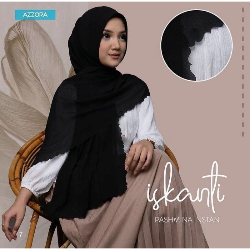Kerudung Pasmina Tali Iskanti Pastal Azzora ORI