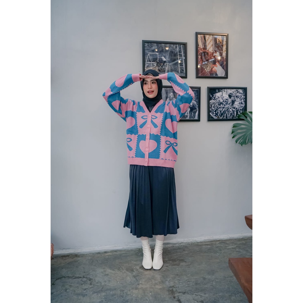 HAMEDA CARDY / ATASAN WANITA / RAJUT KEKINIAN / KNIT KECE