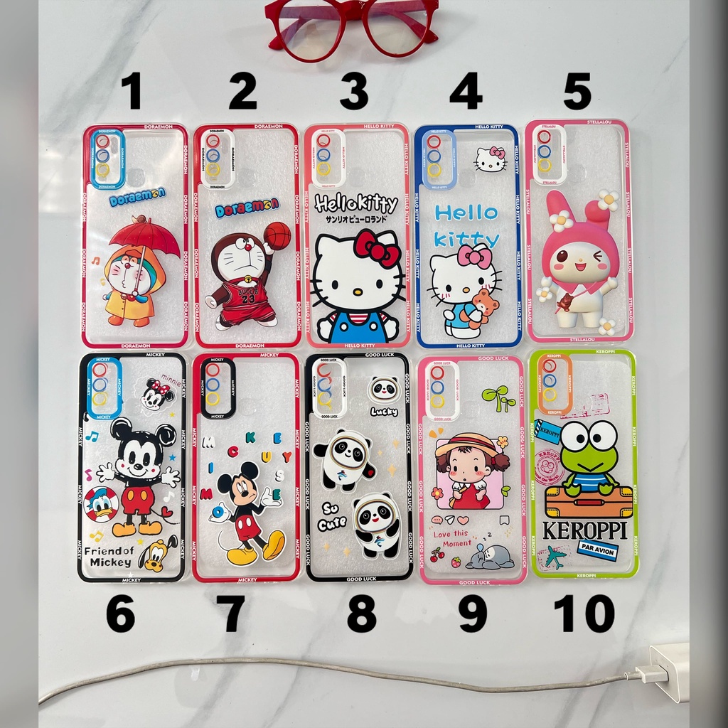 Softcase Karakter Casing Redmi 9A 6A Case Bening 02 Murah