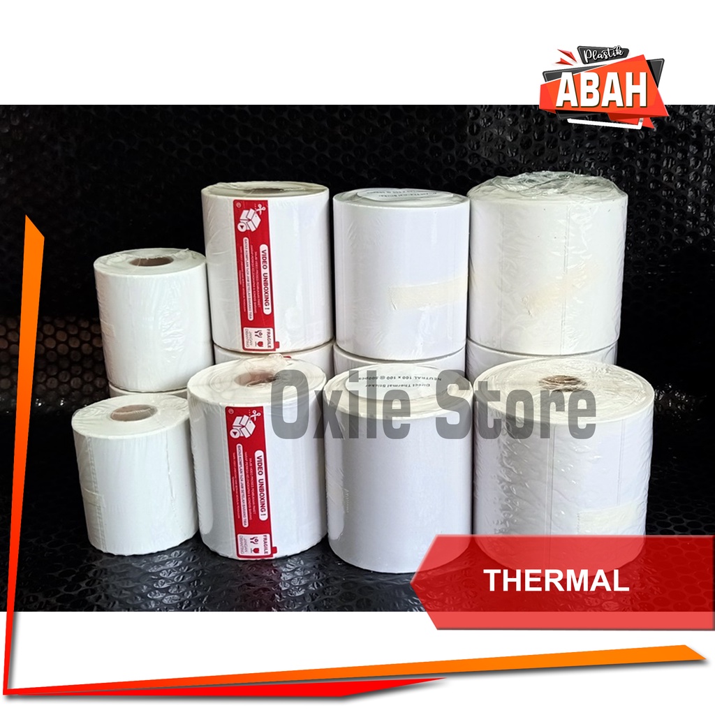 

LABEL BARCODE 100 x 150 mm, 100 x 100 mm, 78 x 100 mm KERTAS STICKER THERMAL RESI 100 x 150 mm, 100 x 100 mm, 78 x 100 mm