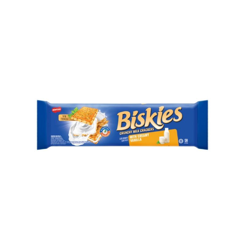 

Biskies Sandwich Crackers Biskuit Vanila 108g