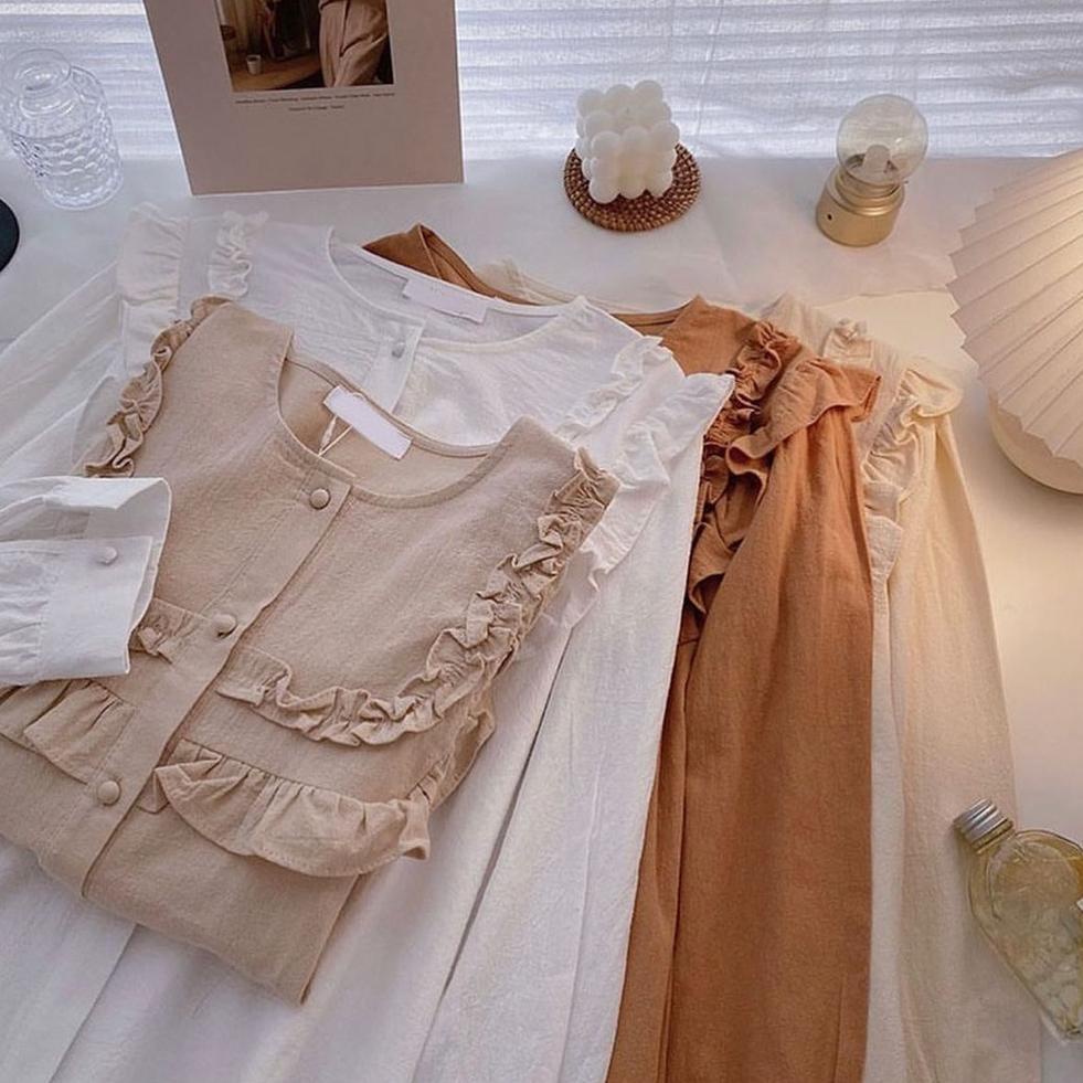 TERPERCAYA BLOUSE CRINCLE / CILA BLOUSE / BLOUSE WANITA / BLUS KOREAN STYLE