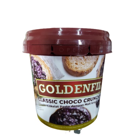 

Terlaris ✨ -Selai Goldenfil Dark Choco Crunchy 1kg2.2.23