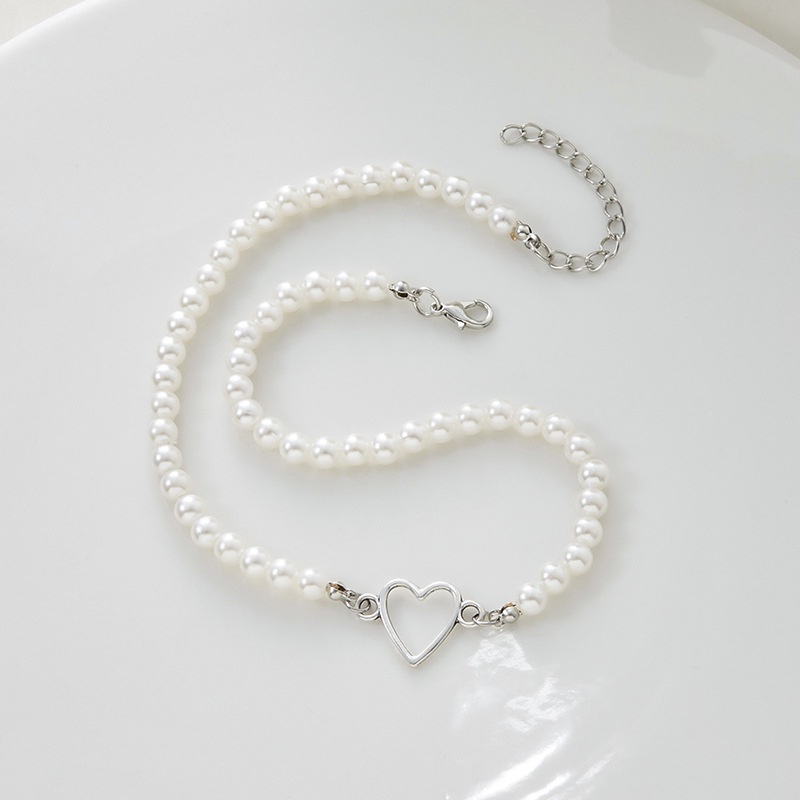 Ins Gaya Mutiara Kecil Cinta Kalung Manis Keren Gadis Panas Fashion Manik-Manik Kalung Perempuan