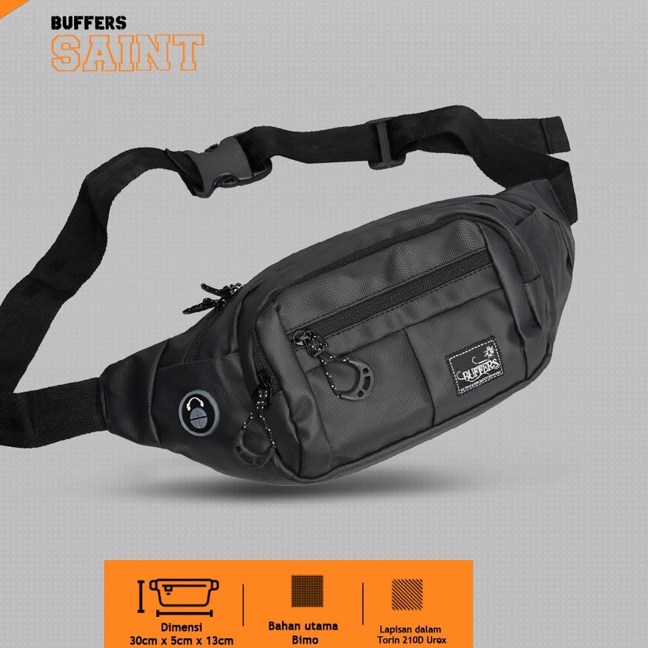 12.12 MALL BUFFERS Saint - Tas Waistbag Pria - Tas Pinggang Waterproof buruan